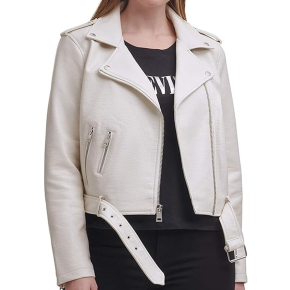 Levi's Women's Faux Leather Moto Jacket - Picture 1 of 8